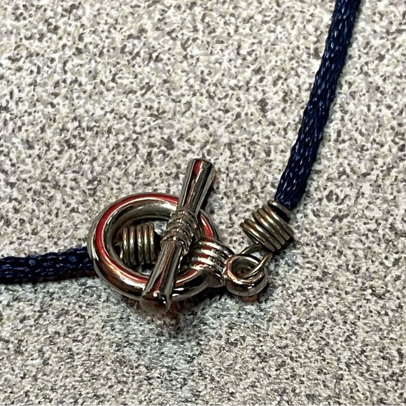 Natural Chip Stone Blue/Grey Beaded Multi Strand Necklace - Picture 5 of 7